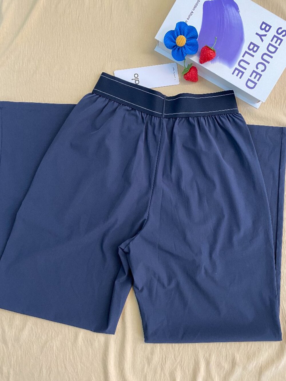 Navy Blue🌺ALO Yoga Suit Up Wide Leg Trouser Versatile💃Regular,Brand new - Picture 5 of 8